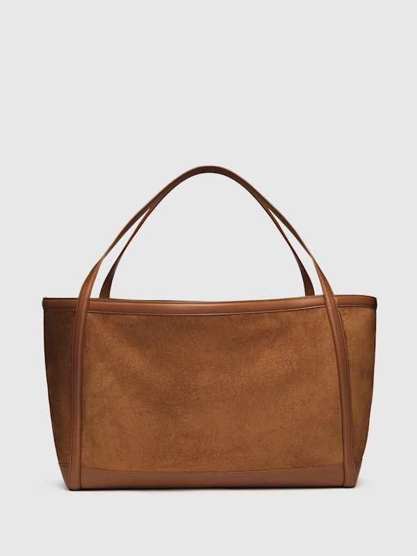 Evangeline Tote Bag - Couro Suede